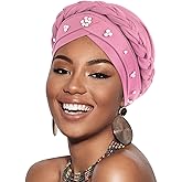 African Women Turban Caps Pre-Tied Twisted Turbans Head Scarf for Women Hair Wraps Cover Beanie Cancer Chemo Headwear