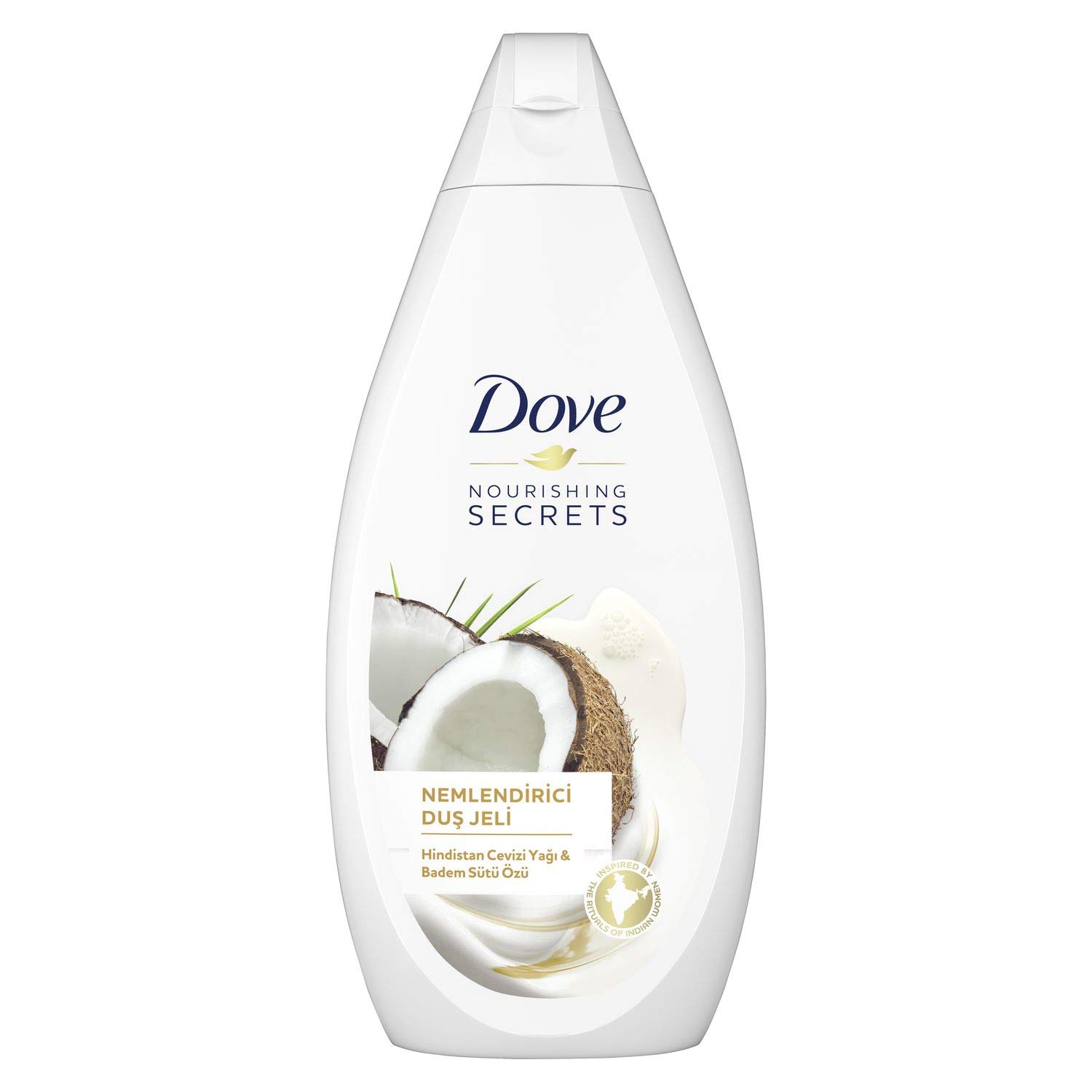 Dove Coconut Oil and Almond Milk 500 ml Shower Gel(Pack of 4)