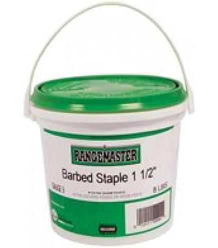 Grip-Rite 1-1/2 In. X 1/4 In. 9-Gauge Hot Dipped Galvanized Smooth Shank Fencing Staples 5 Lb. Box 112HGFS5