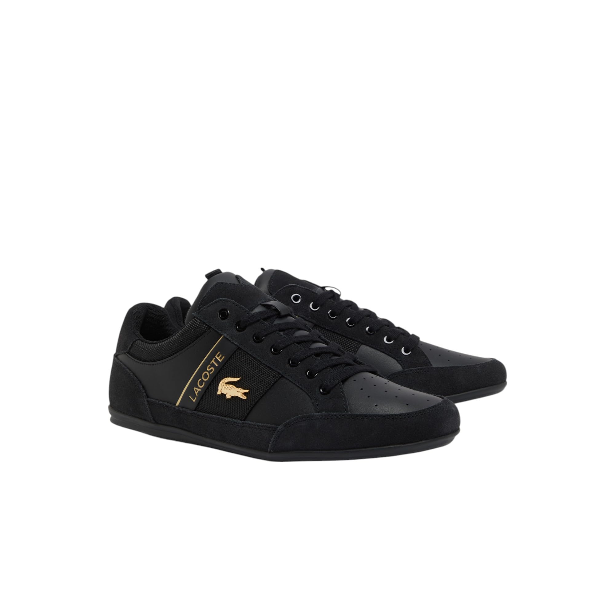 Lacoste Men's Chaymon Sneaker, Black & Gold, 9.5 Image Lacoste Men's Chaymon Sneaker, Black & Gold, 9.5 Image