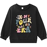 BOUTIKOME In My One-Seven Years Old Era Sweatshirt Toddler Girls 1st 2nd 3rd 4 5 6 7th Birthday Outfit B-day Shirt Pullover