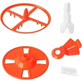 5pcs Replacement Parts for Baby Brezza Formula Pro Advanced &amp; WiFi Models | Compatible with FRP0046 FRP0047 FRP0048 FRP0066, Rubber Scraper, Stirring Wheel, Locking Cover, Measuring Wheel Axle