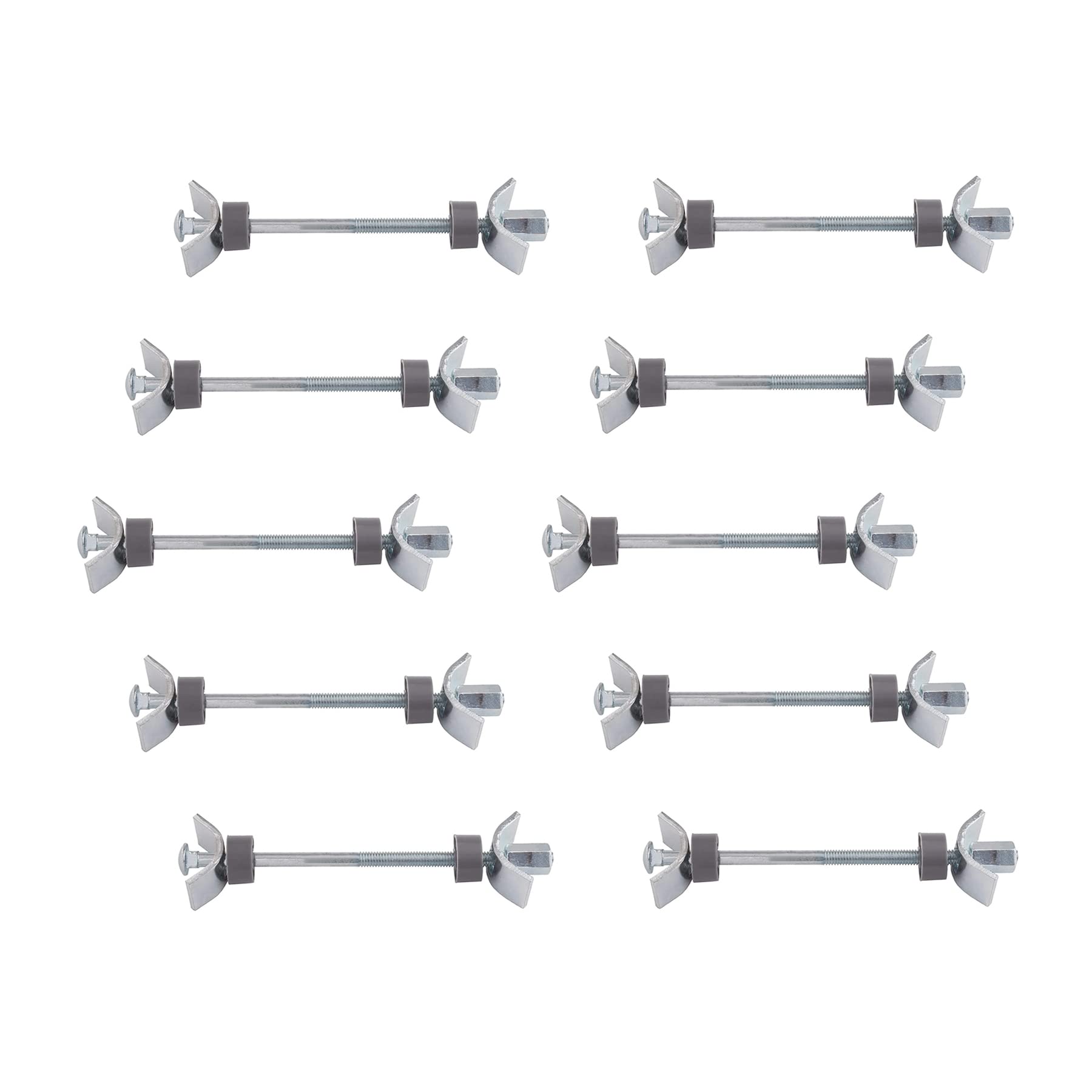 GEFONG Worktop Connecting Bolts Length M6x120mm Galvanized Steel Kitchen Furniture Connecting Screws for Jointing Clamping and Fixing 10 Pieces