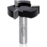 BINSTAK CNC Spoilboard Surfacing Router Bits, 1/2 inch Shank 2 inch Cutting Diameter, Slab Flattening Router Bit Planing Bit Wood Milling Cutter Planer Woodworking Tool (Carbide Tipped)