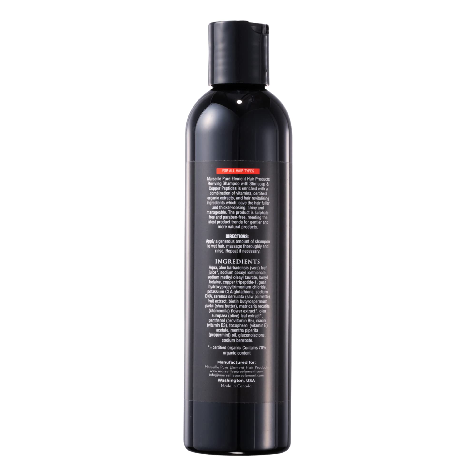 Pure Element Hair Products Reviving Shampoo With Stimucap & Copper Peptides | Hair Regrowth Shampoo