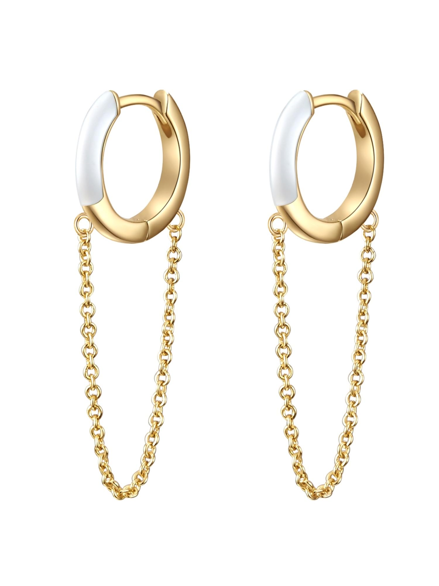 Glanzstücke München Female 925/- Sterling Silver Enamel Hoop earring