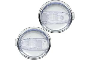GIASY_FORTUNE 2 PCS 20oz & 30oz Tumbler Replacement Lids for Coffee Mug, Reusable, No Leak Design Splash Resistant Replacement Silicon Sliding Covers