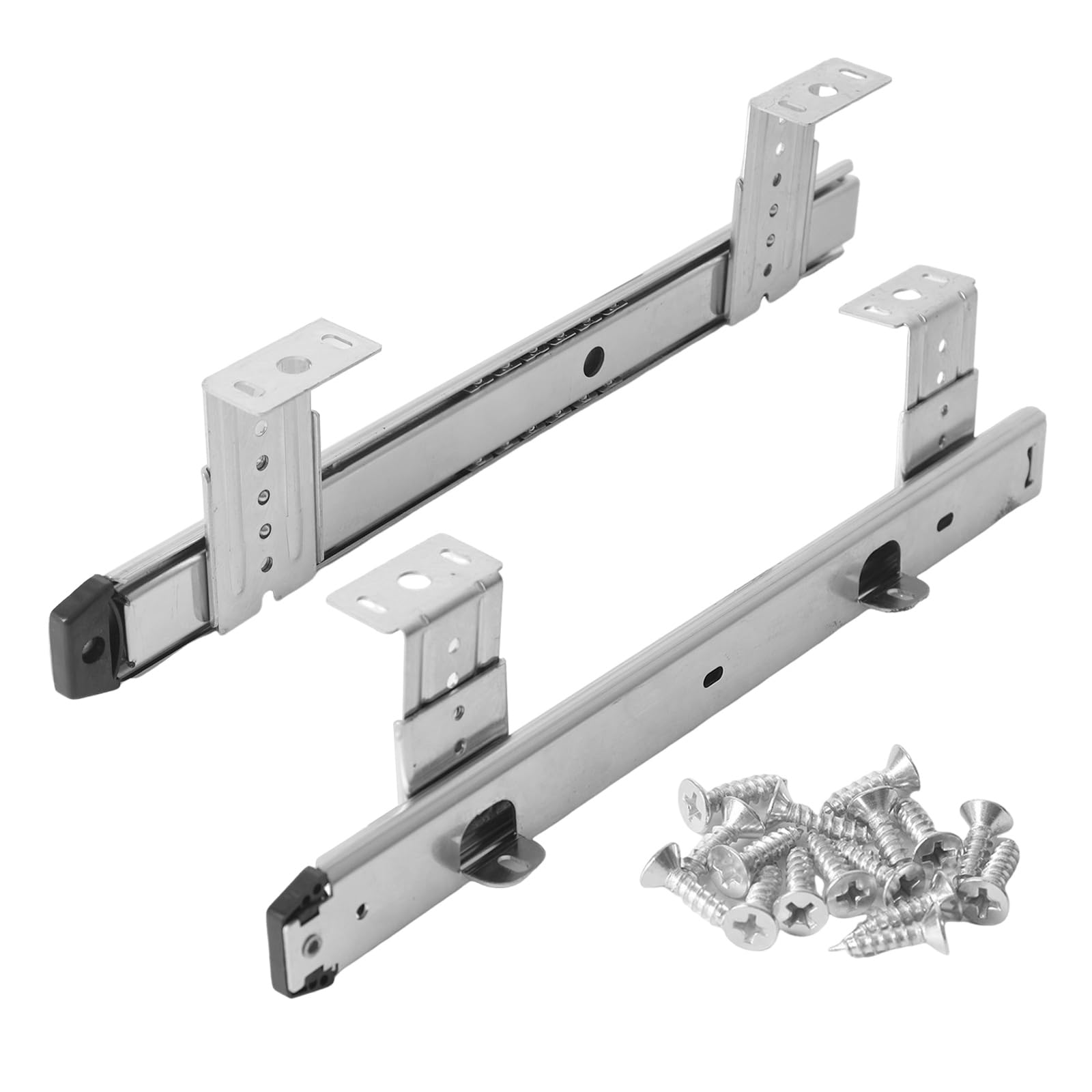 Extension Drawer Slides,2pcs Slides Keyboard Shelf Under Desk Runners 35.5cm/14inch Drawer Rails for Mounting Keyboard Brackets or Drawers for Retrofitting Under Desk (35.5cm(14inch))
