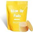 Sugar Baby Turmeric Kojic Pads, Glow up Pads - Turmeric & Kojic Acid Pads 30 ct, Turmeric Skin Care Pads, Natural Compressed Sponge for Back and Face Cleansing & Exfoliating (1Pack (30pcs))