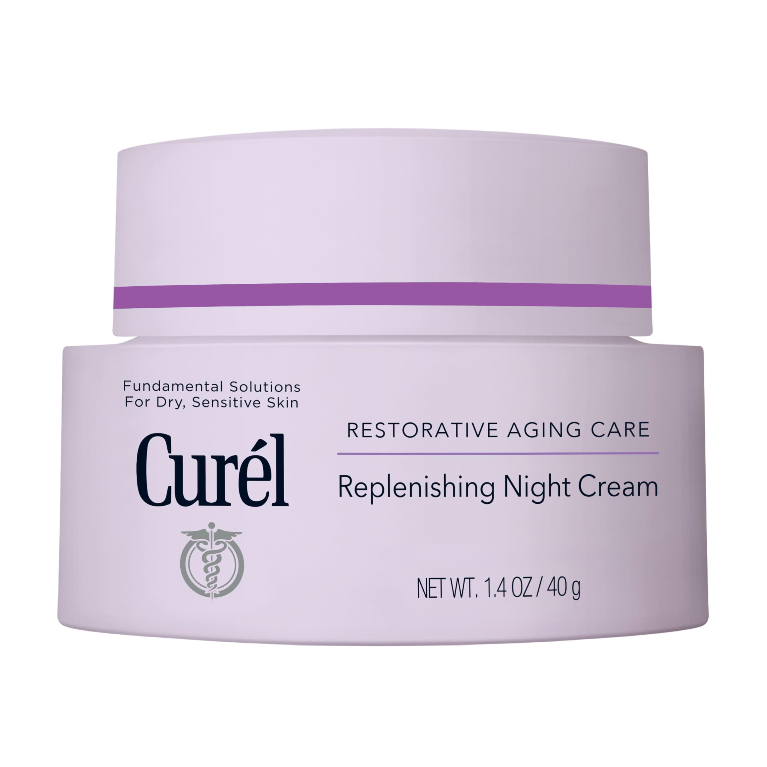 Curél Restorative Aging Care Replenishing Night Cream for Dry, Sensitive Skin, 40ml
