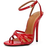 MAIERNISI JESSI Unisex Men's Women's Strappy Heels For Women Stilletos Heels High Heeled Pump Sandals