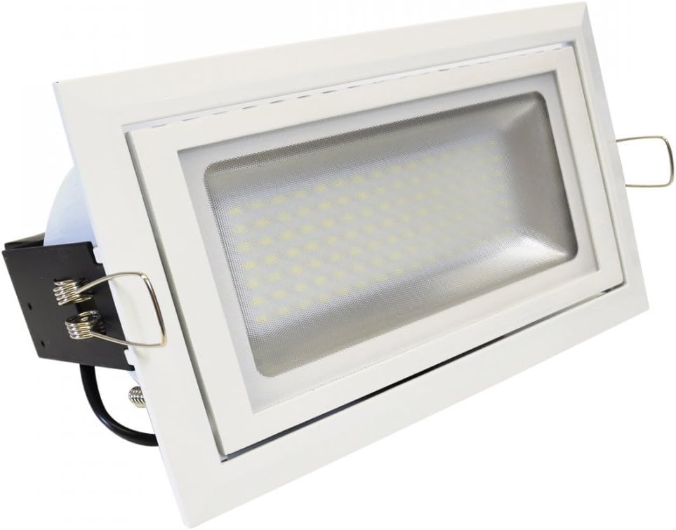 LED Rectangular Commercial Downlight Adjustable Angled Spotlight 6000