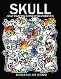 Skull Adults Coloring Books: Tattoo Doodle and Art Design (Sugar skull coloring books) by