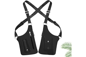 Premium Leather Adjustable Underarm Shoulder Bag For Men,Hidden Underarm Bag With Double Pocket,Travel Accessory For Men