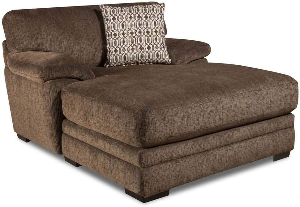 Arm Chaise in Everton Coffee