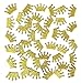 Gold Glitter Crown Cupcake Toppers - 40Pcs Crown Cake Topper Birthday Girl Crown - Gold Cake Glitter Birthday Crown Wedding Cupcake Toppers Baby Shower Mini Crown Cake Topper
