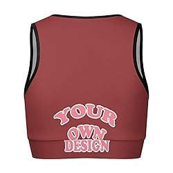 Custom Bras for Women Personalized Crop Tops with
