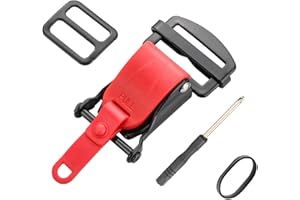 MUGKOM Helmet Quick Release Buckle Kit, Motorcycle Helmet Accessories Chin Strap Buckle for D-RING Helmets, Fast Release Fasteners Motorcycle Helmets Accessories Compatible with Half, 3/4, Full Face Helmet