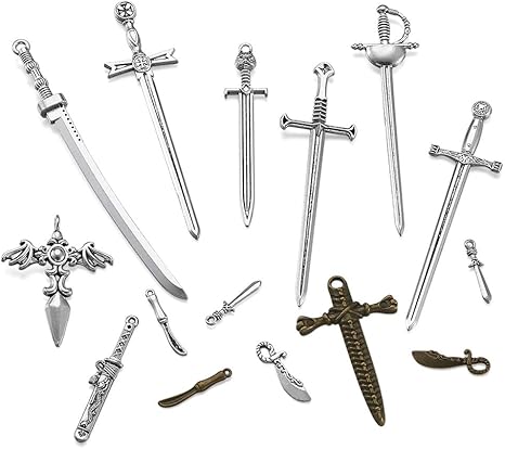 Amazon 34個入り 12種類 2色 合金ペンダント カボション 剣 長剣 短剣 匕首 アンティーク調 チベット風 チャーム アクセサリーパーツ ジュエリー用 Diy ハンドメイド 手芸材料 手作り素材 クラフト用品 収納ケース付き チャーム アクセサリートップ 通販
