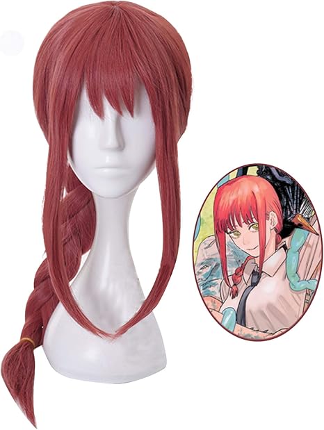 Amazon チェンソーマン マキマ風ウィッグ コスプレ ウィッグ コスチューム ネット付き Cosplay Wig 仮装 祭り コスプレ 仮装 通販