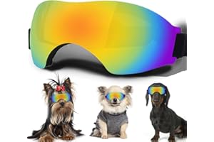 NICERINC PET Small Dog Sunglasses, Dog Goggles with Adjustable Strap, UV Protection, Suitable for Small Dogs