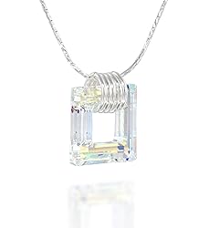 925 Sterling Silver Necklace Made with Bermuda Blue