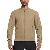 PUREPEAR Men's Bomber Jackets Windbreaker Lightweight Zip Up Fall Coats Spring Golf Work Jacket