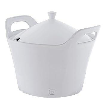 Rotor Design Suppenterrine aus Steingut mit weißer Glasur: Amazon.de