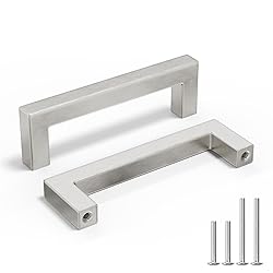 homdiy 25 Pack 3-3/4 Inch Brushed Nickel Cabinet