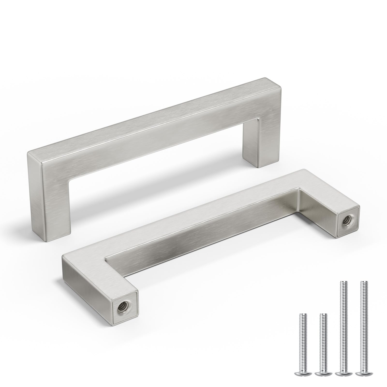 homdiy 25 Pack 3-3/4 Inch Brushed Nickel Cabinet