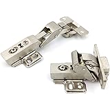 LIKERAINY 45° Scharnier 35mm met Hydraulische Demper voor Speciale Hoekdeur Scharnieren met Zachte Sluiting voor Kast Kledingkast Hoekige Deuren Vouwen Pak van 4 Pcs