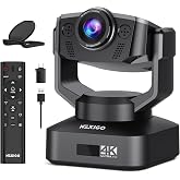 Zoom Certified, NexiGo N990 (Gen 2) 4K PTZ Webcam, Video Conference Camera System with 5X Digital Zoom, Sony_Starvis Sensor, Position Preset, Dual Stereo Mics, 3.5mm Audio Jacks for External Mics