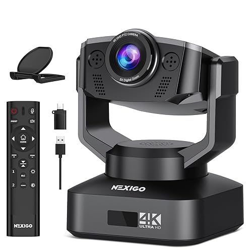 Zoom Certified, NexiGo N990 (Gen 2) 4K PTZ Webcam, Video