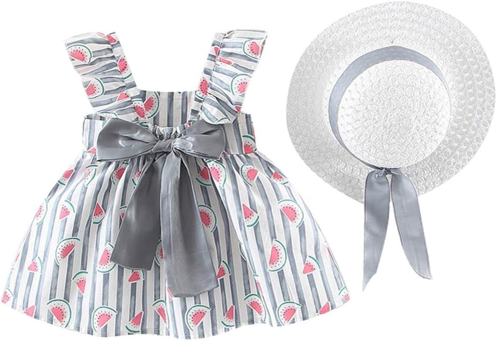 Little Story 12 Months-3 Years Toddler Baby Kids Girls Floral Ruched Bow
