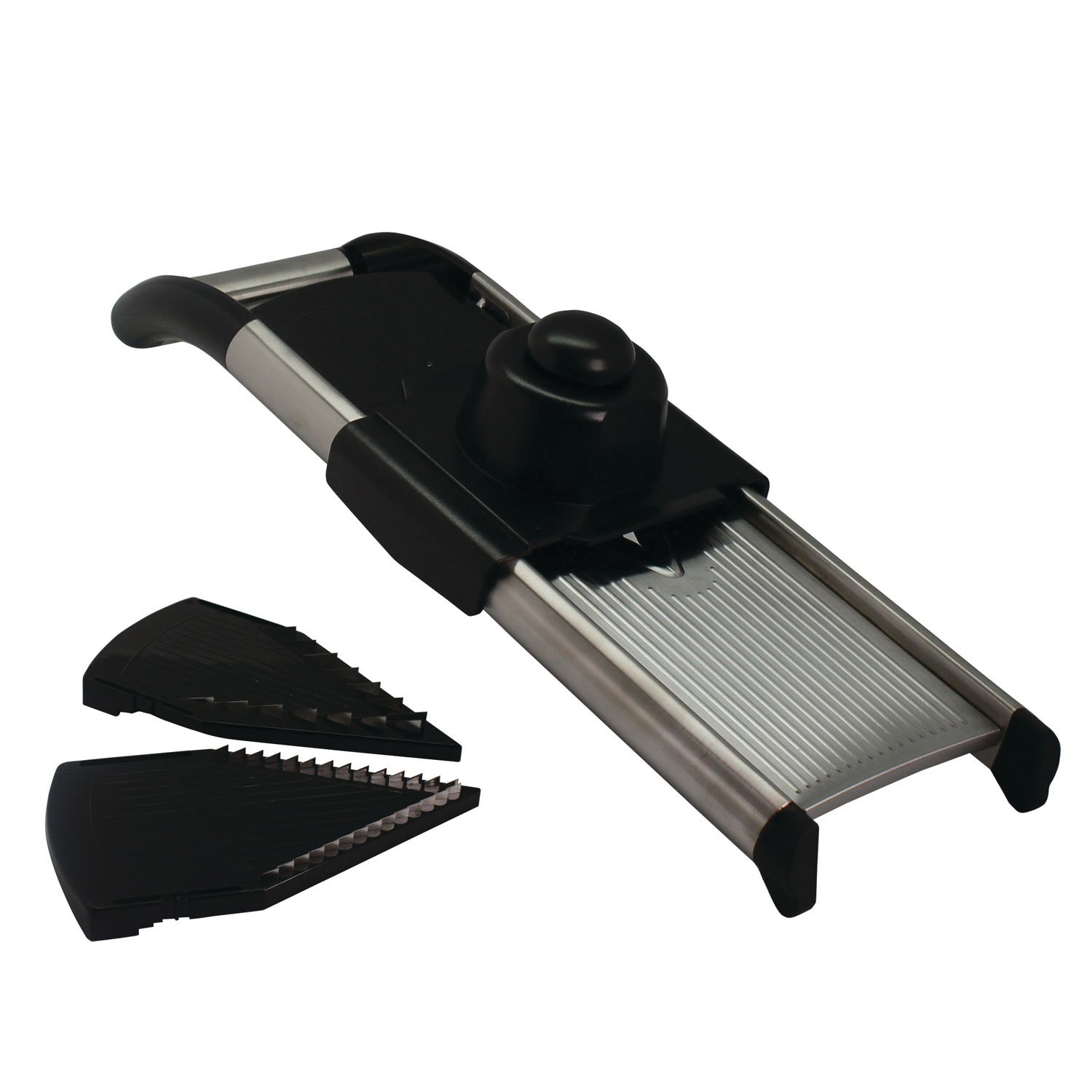 Grunwerg MVS-282 The Gourmet V-Shape Professional Slicer, Black, Stainless Steel, 41 x 13 x 9cm