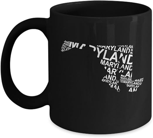 Amazon Com Maryland Mug Baltimore Md Us Home State Pride Ceramic Coffee Comment Cup 11 Or 15 Oz Travel Art Silhouettes Tea Mug Souvenir Gift For Friend Patr Kitchen Dining