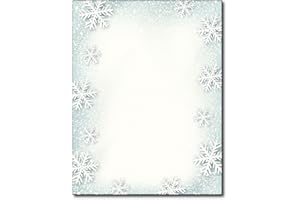DESKTOP PUBLISHING SUPPLIES, INC. Paper Snowflakes Holiday Stationery - 80 Sheets