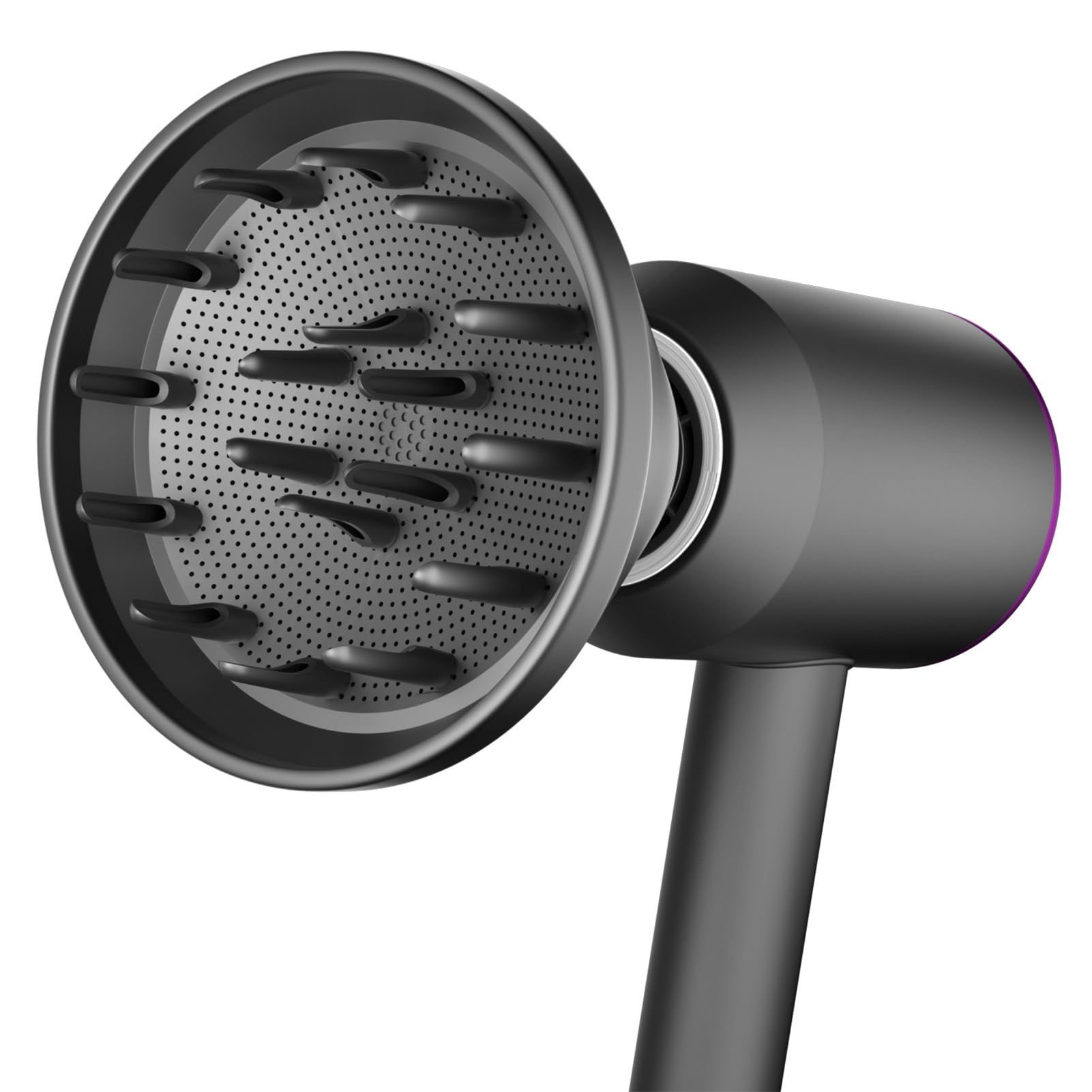 Photo 1 of Hair Diffuser Attachment Nozzles for Dy-son Supersonic Hair Dryer HD01 HD02 HD03 HD04 HD08 HD15 Tools Accessaries Parts, Upgraded Magne-tic Diffuser Attachment, Black