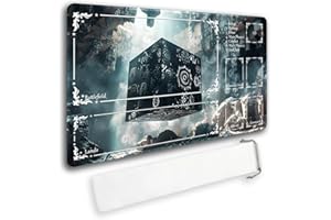 MATPYOS Durable MTG Playmat TCG Playmat with Zone and Locking Edges for MTG Gaming - Includes Waterproof Storage Bag (playmat (4),with Zone)