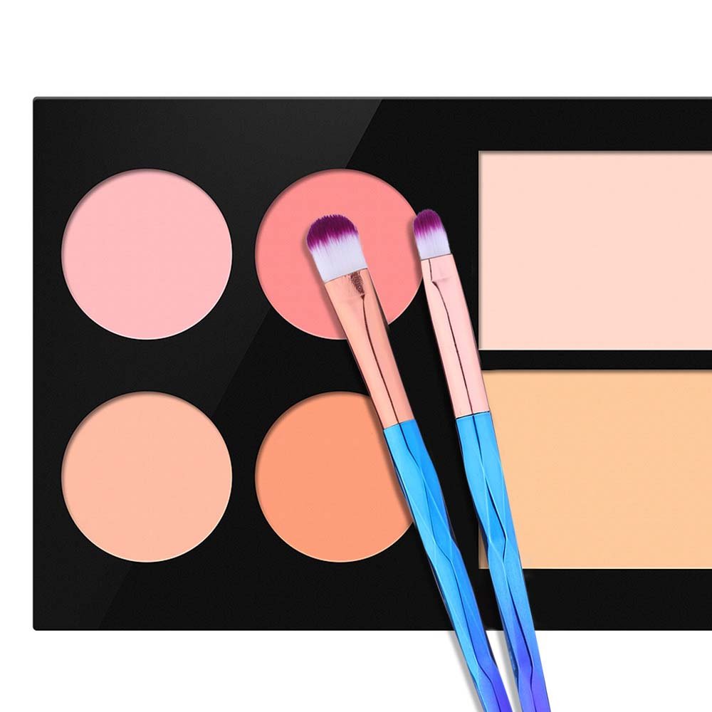 Eye Shadow Brush Set Unicorn 10Pcs Eye Makeup Brushes for Shading or Blending of Eyeshadow Cream Powder Eyebrow Highlighter Concealer Cosmetics Brush Tool: Beauty