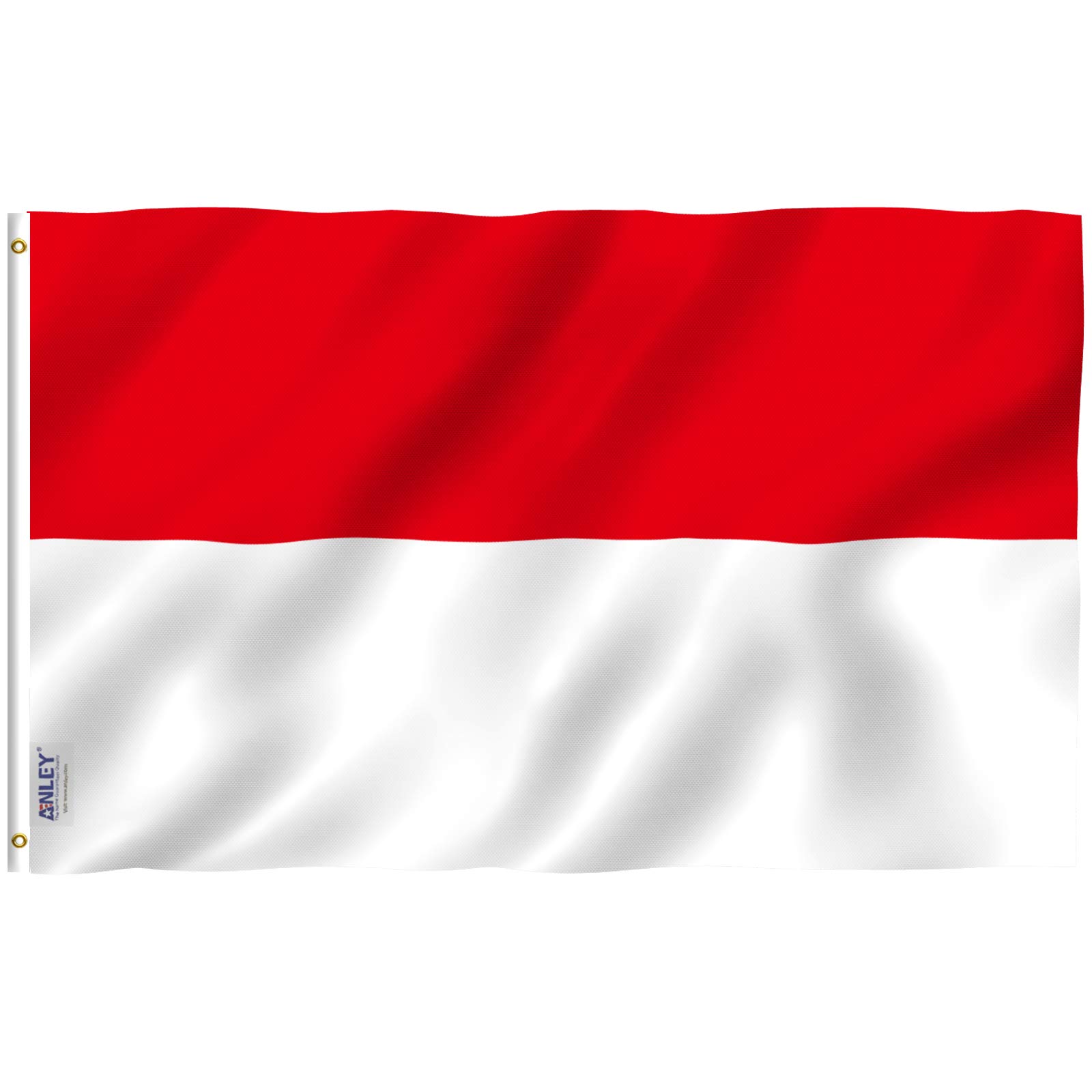 ANLEY Fly Breeze 3x5 Feet Indonesia Flag - Vivid Color and UV Fade Resistant - Canvas Header and Double Stitched - Indonesian Flags Polyester with Brass Grommets 3 X 5 FT