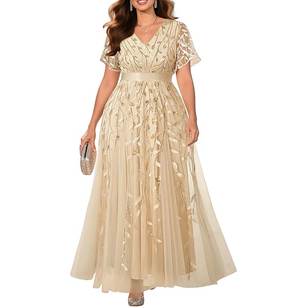 Amazon.com: Women's Beaded Gold Appliques Sequins Prom Dresses Long Sleeve  Mother of The Bride Dress Black US2 : Clothing, Shoes & Jewelry