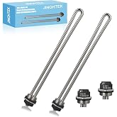JINQHTEK for Bradford White Heating Elements, 265-48642-00 415-48642-00 for Bradford White Heater Element,1 Pack 240V 4500W and 1 Pack 208V 3500W, Water Heater Parts 2654864200 4154864200