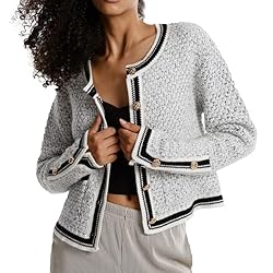 URBAN REVIVO Women's Casual Cardigans Open Front