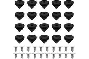 The Lord of the Tools 20 Sets 6mm Black Spare Replacement Studs Screws Compatible with Christian Louboutin DIY Decoration Sho