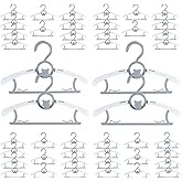 Baby Hangers for Nursery Closet 40 Pack Plastic Kids Clothes Hanger Space Saving Non Slip Extendable Toddler 11-14” Adjustable Hangers Heavy Duty Clothing Infant Hanger Bulk, Grey