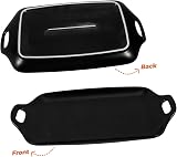 MAGICLULU Ceramic Nonstick Baking Pan Double Handle Black Ovenware for Cakes view 7
