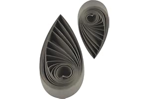 ODETOJOY Quilling Strips 5mm Paper Quilling Set 120pcs Strips 52CM Solid Color Origami Paper DIY Hand Crafts Quilling Paper Strips (Dark Gray)