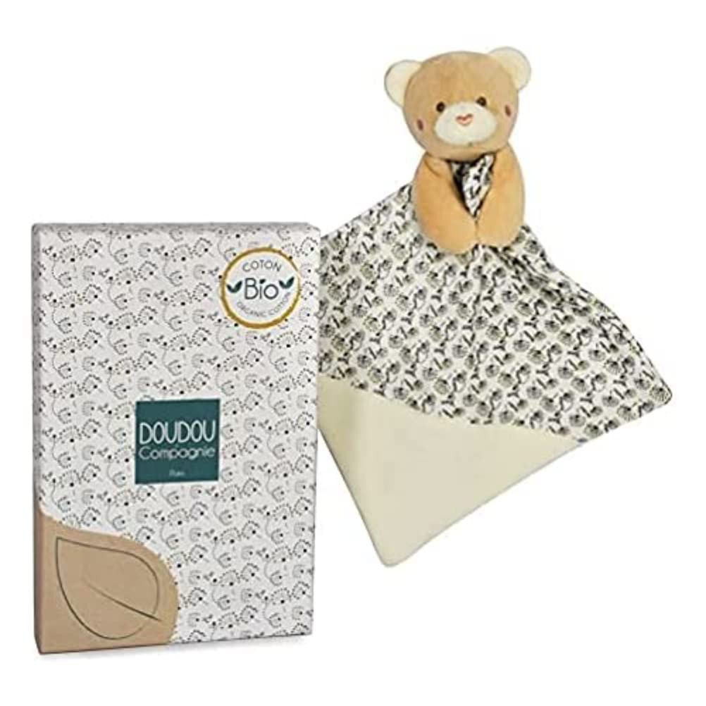 Doudou et Compagnie (DOUDX) Organic Bear Comfort Blanket Ace x6