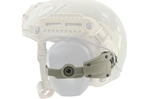 HEARFALCOM for MTEK Flux MLOK Rail Helmet Adapter Compatible With Walker's Razor Earmuffs (Digital)
